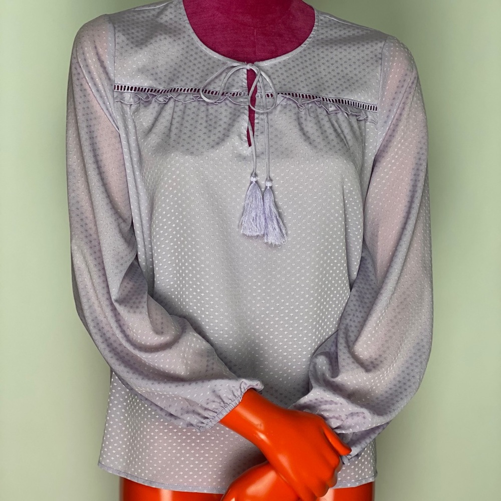 Tassel Tie Blouse